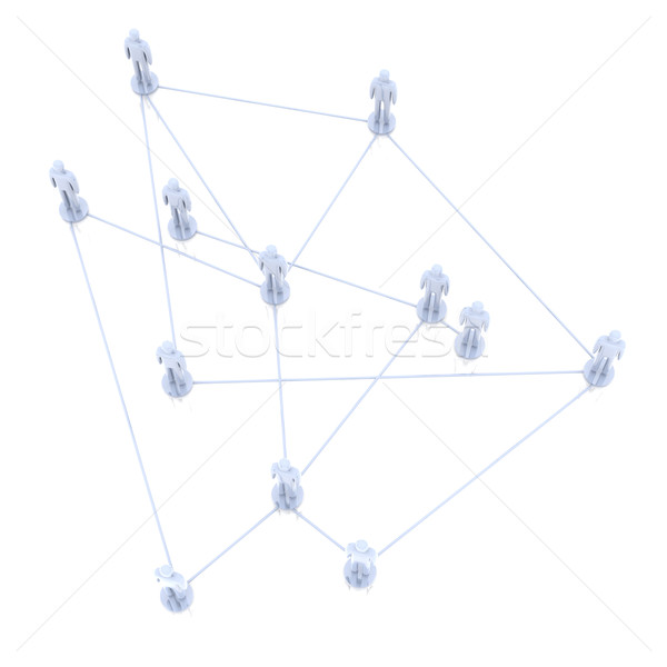 社会的ネットワーク 人 3D レンダリング 実例 友達 ストックフォト © Spectral