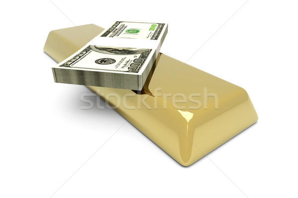 Cash Investments 3D gerendert Illustration isoliert Stock foto © Spectral