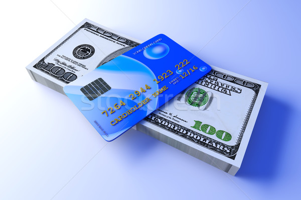 Credit Card and Cash	 Stock photo © Spectral