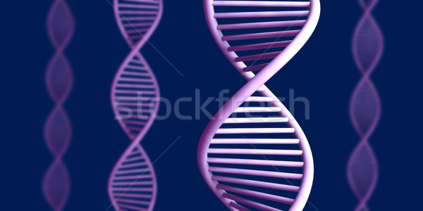 Stockfoto: Algemeen · dna · 3D · gerenderd · verdubbelen