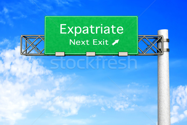Highway Sign - Expatriate Stock photo © Spectral