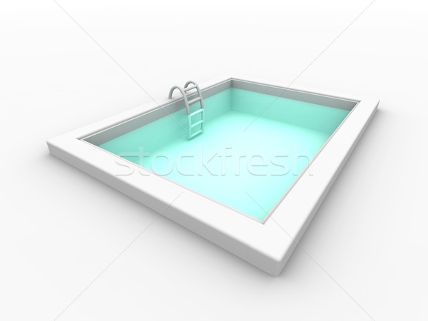 Medence 3D renderelt mini úszómedence izolált Stock fotó © Spectral