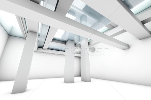 Modernes intérieur architecture moderne 3D rendu illustration [[stock_photo]] © Spectral