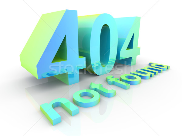 Stockfoto: 404 · 3D · gerenderd · illustratie · geïsoleerd · witte