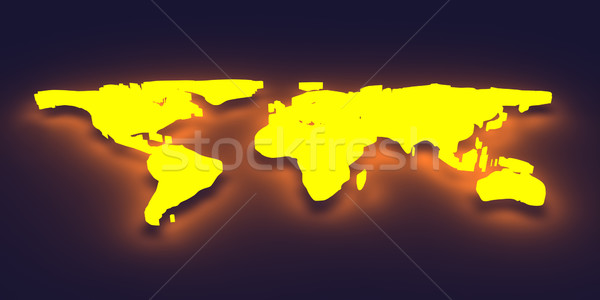 Glowing World map	 Stock photo © Spectral