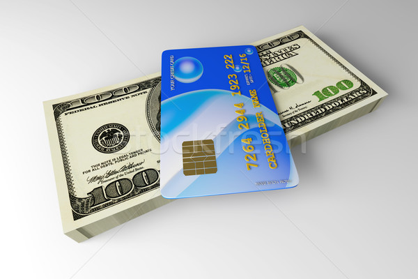 Credit Card and Cash	 Stock photo © Spectral