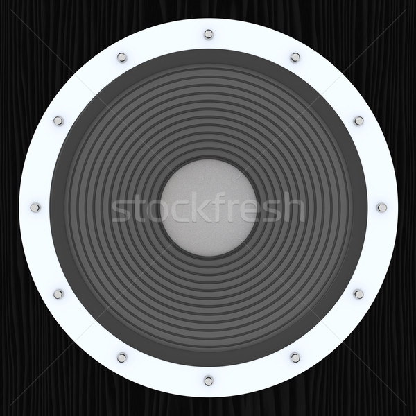 揚聲器 3d圖 音頻 聽起來 圖形 商業照片 © Spectral