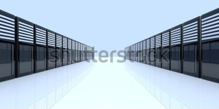 сервер комнату 3d иллюстрации изолированный белый сеть Сток-фото © Spectral