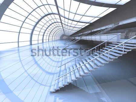 Flur Architektur 3D gerendert Illustration Büro Stock foto © Spectral