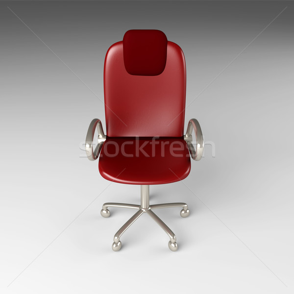 Sedia da ufficio 3D reso fulmini sedia digitale Foto d'archivio © Spectral