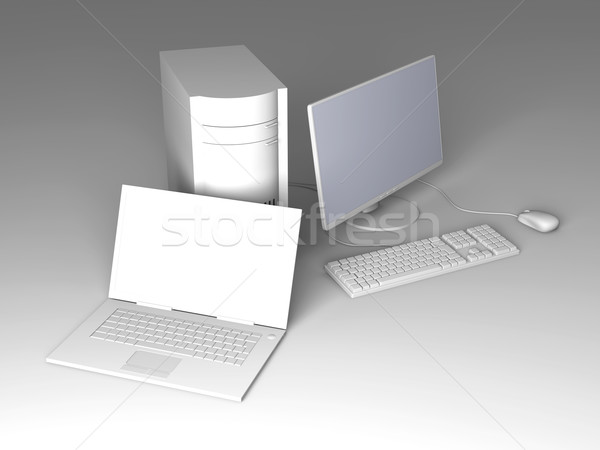 Laptop and Desktop PC	 Stock photo © Spectral