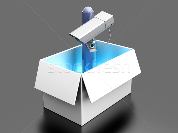 サーベイランス 外に ボックス 3D レンダリング 実例 ストックフォト © Spectral