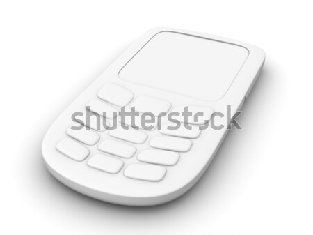Telefone móvel ilustração 3d tecnologia telefone móvel Foto stock © Spectral