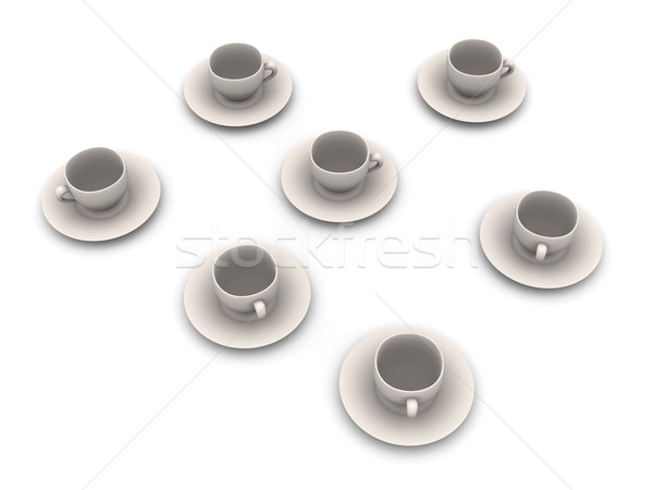 コーヒーカップ 3D レンダリング 実例 孤立した 白 ストックフォト © Spectral