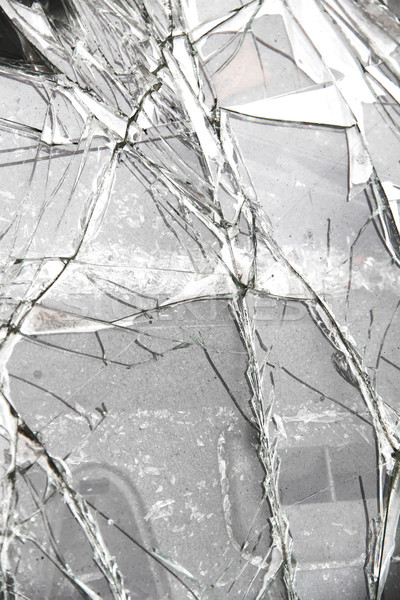 割れたガラス ガラス 背景 ウィンドウ 黒 壊れた ストックフォト © Spectral