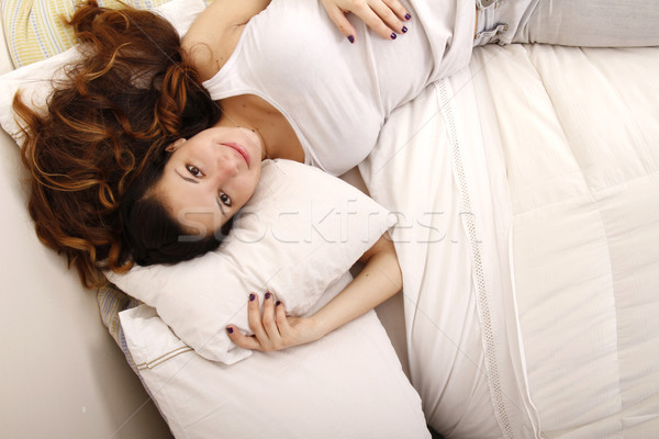 Cheerful on the Bed Stock photo © Spectral