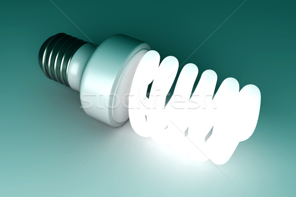 能源 燈泡 3D 呈現 插圖 光 商業照片 © Spectral