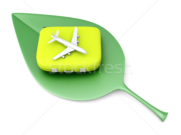 Fenntartható légi utazás ökológiai levegő utazás 3D Stock fotó © Spectral