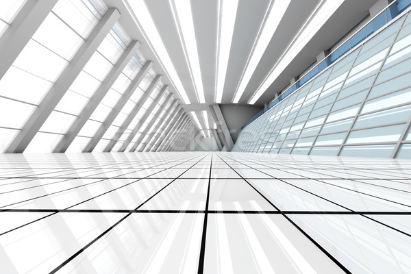 Flughafen Architektur 3D gerendert Illustration Bau Stock foto © Spectral