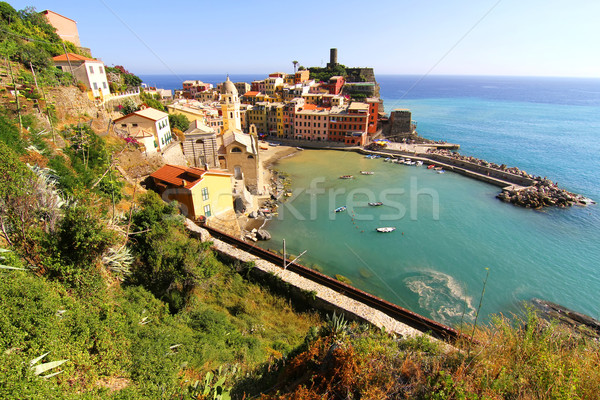 View on Vernazza in Cinque Terre Stock photo © Spectral