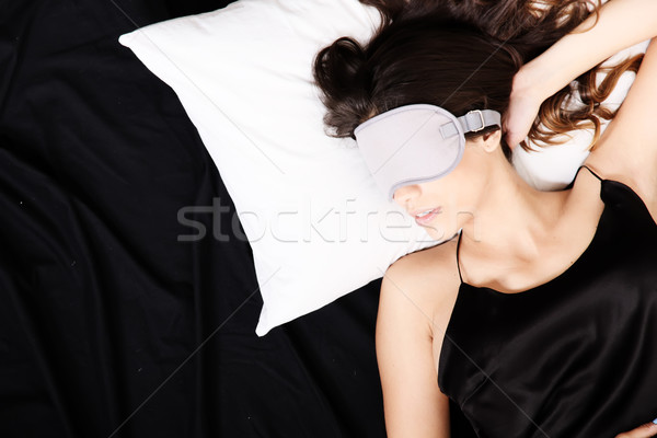 Young woman sleeping with Eyeshades	 Stock photo © Spectral