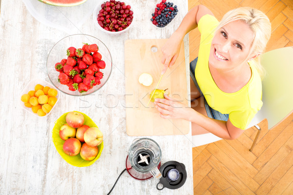 Smoothie belle jus fruits cuisine [[stock_photo]] © Spectral