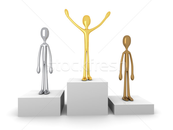 Stock photo: Winners podium	