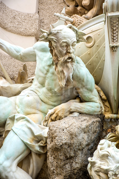 Statue in a fountain in the Hofburg in Vienna	 Stock photo © Spectral