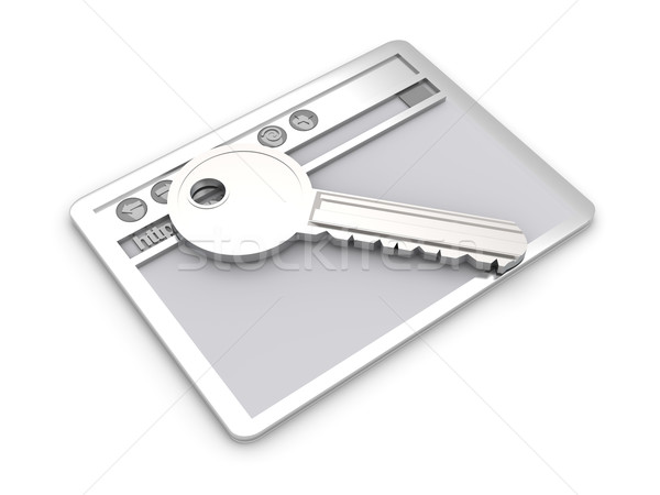 Proteger conexão navegador janela chave www Foto stock © Spectral