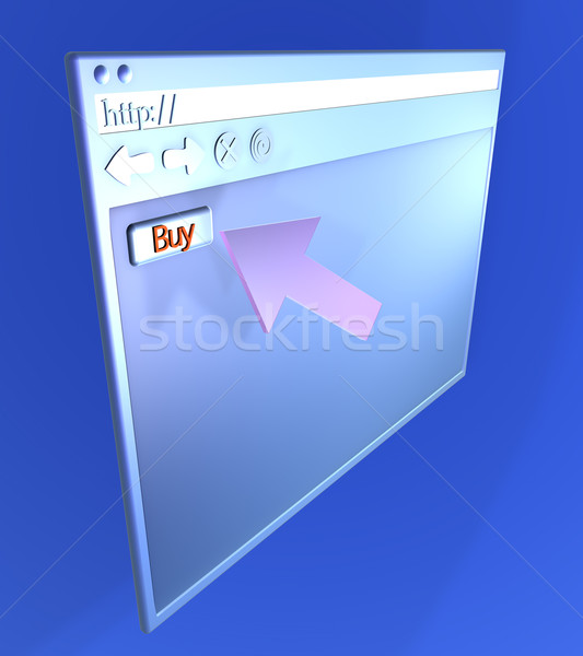 Browser 3D gerenderd illustratie Stockfoto © Spectral