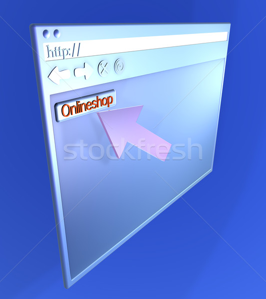 Browser 3D gerenderd illustratie Stockfoto © Spectral