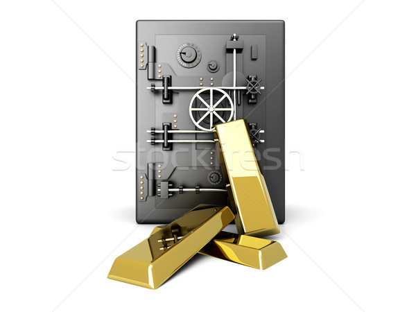 Gold Depot Investitionen 3D gerendert Illustration Stock foto © Spectral