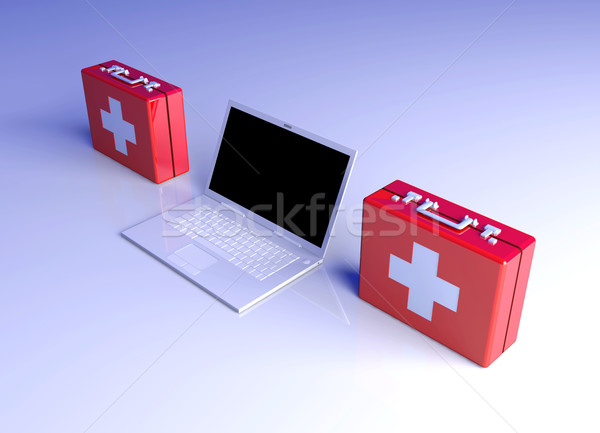 Laptop First aid	 Stock photo © Spectral