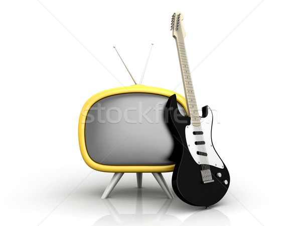 Retro rozrywki 3D świadczonych ilustracja odizolowany Zdjęcia stock © Spectral