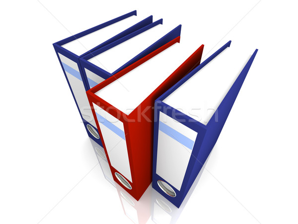 Wybrany folderze 3D świadczonych ilustracja odizolowany Zdjęcia stock © Spectral