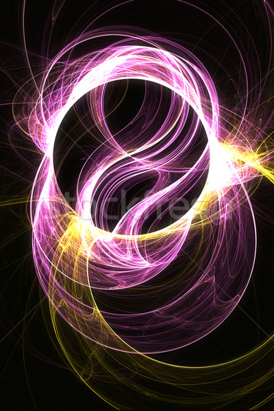 Licht abstract digitale wiskundig kosmisch fractal Stockfoto © Spectral