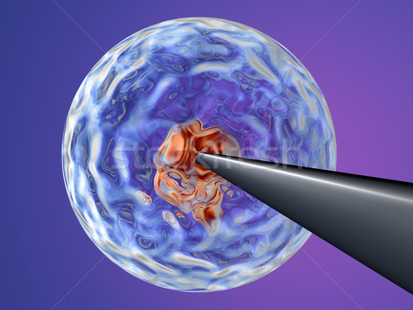 Klónozás DNS 3d illusztráció tű szár sejt Stock fotó © Spectral