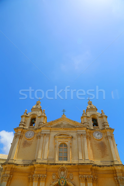 Stockfoto: Kathedraal · klok · kerk · kasteel · steen · aanbidden