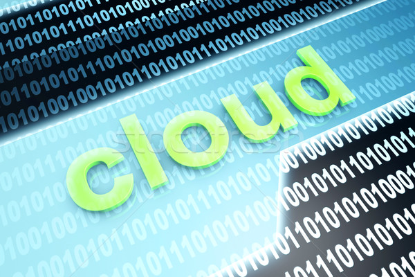 雲 言葉の雲 バイナリ コンピュータ インターネット 技術 ストックフォト © Spectral