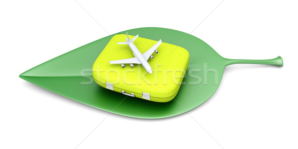 持続可能な 空の旅 空気 旅行 3D レンダリング ストックフォト © Spectral