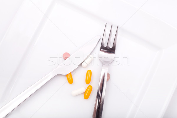 Dietetyczny pigułki lek medycznych charakter muzyka Zdjęcia stock © Spectral