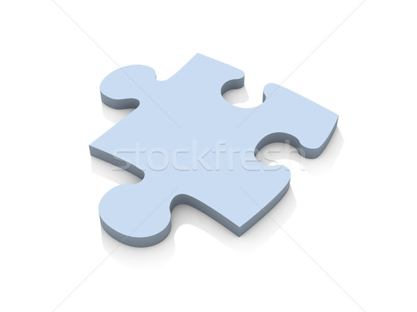 Puzzle pezzo illustrazione 3d isolato bianco giocattolo Foto d'archivio © Spectral