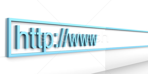Web adres 3D gerenderd illustratie ruimte Stockfoto © Spectral