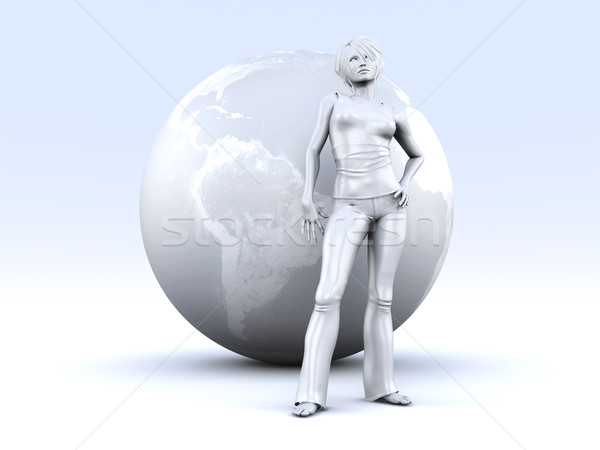 Stock photo: Global Girl		