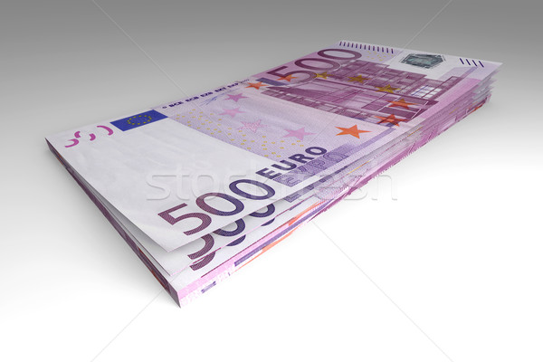 Euro Rechnungen 3D gerendert Illustration Finanzierung Stock foto © Spectral