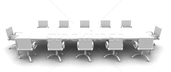 White Meeting room - side view Stock photo © Spectral