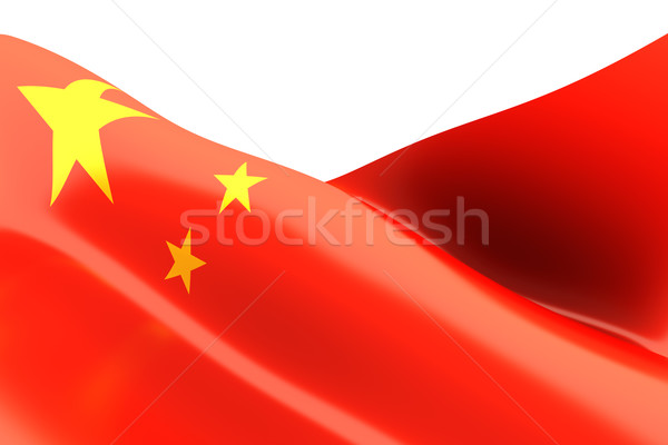 Chinesisch Flagge China 3D gerendert Illustration Stock foto © Spectral
