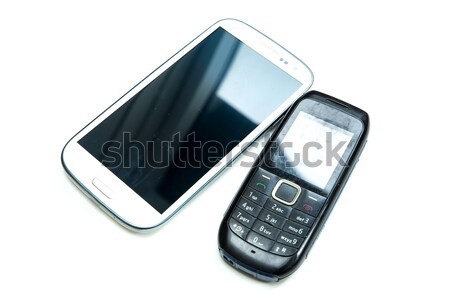 Old and new cellphones Stock photo © Spectral