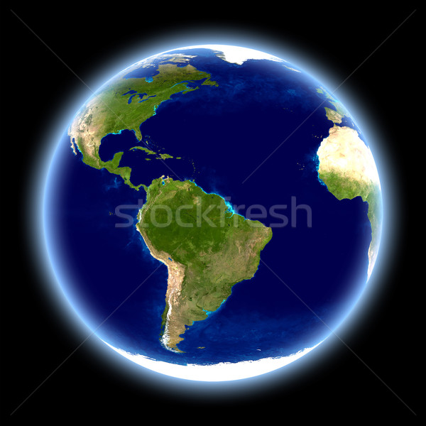 земле изолированный черный планете Земля небе облака Сток-фото © Spectral