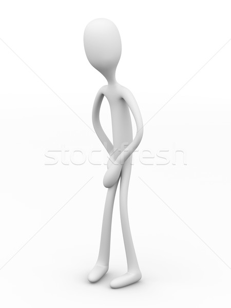 Pijn beneden 3D gerenderd illustratie geïsoleerd Stockfoto © Spectral
